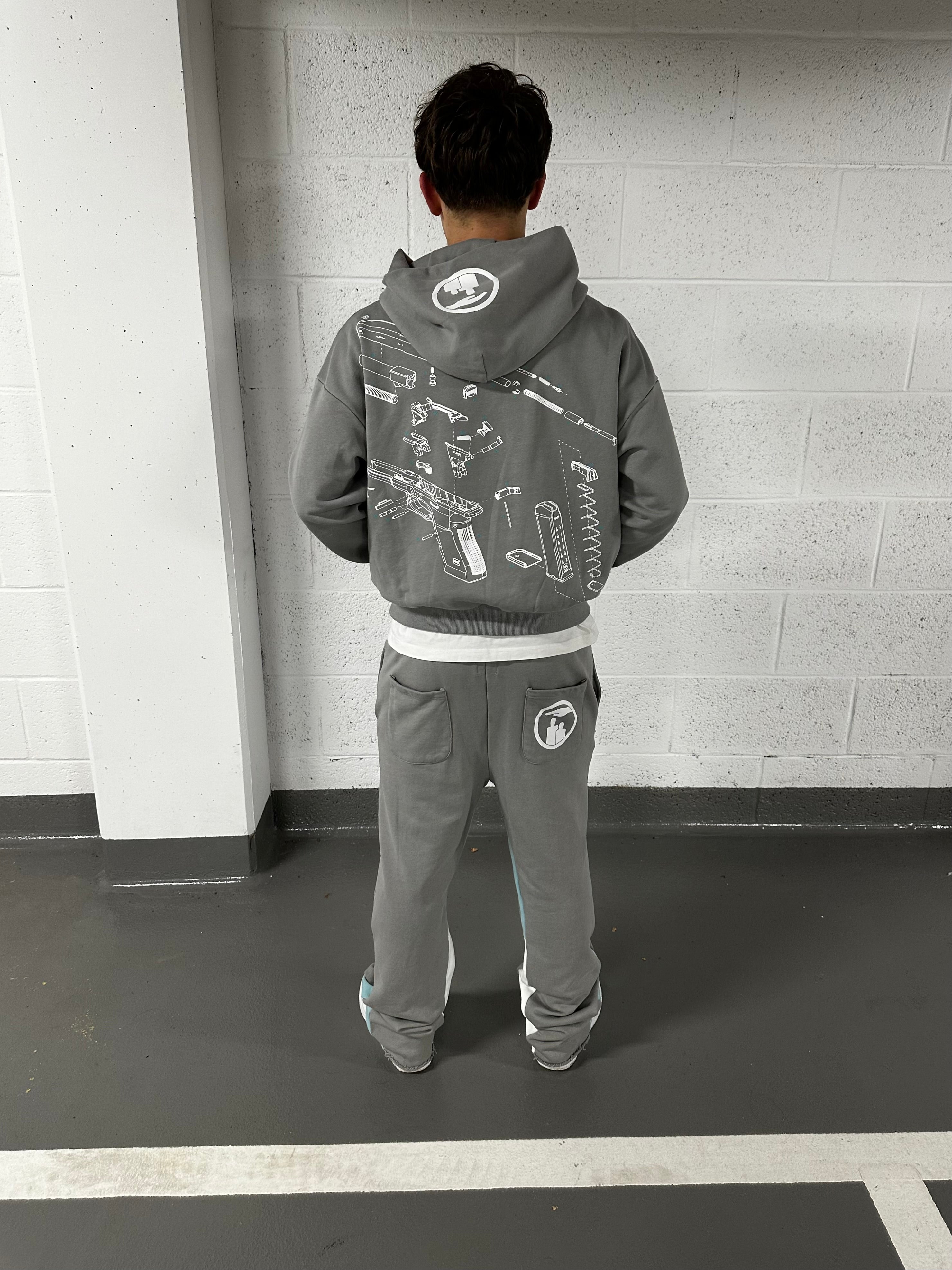 Prop Gun Tracksuit (Grey)